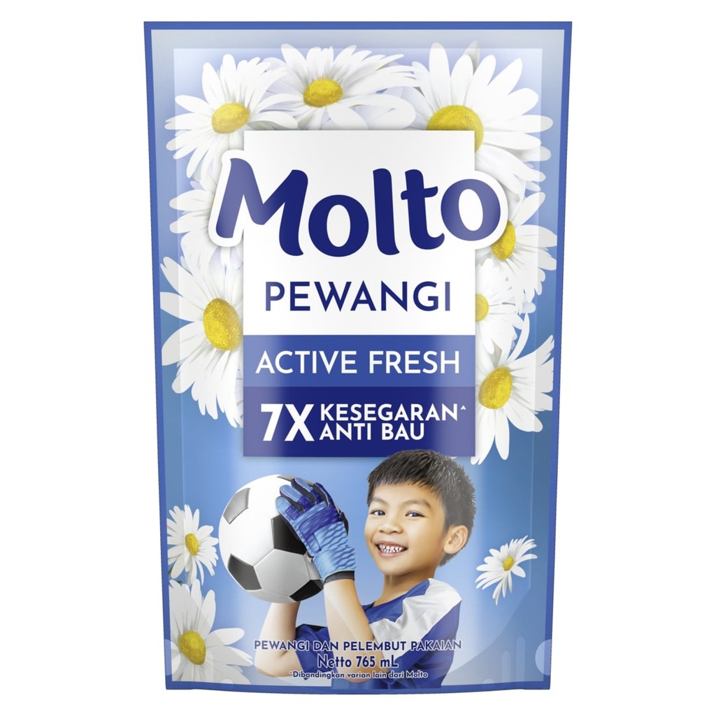 Molto Pewangi Pakaian Active Fresh 7x Kesegaran & Anti Bau 765ml - Gambar 2
