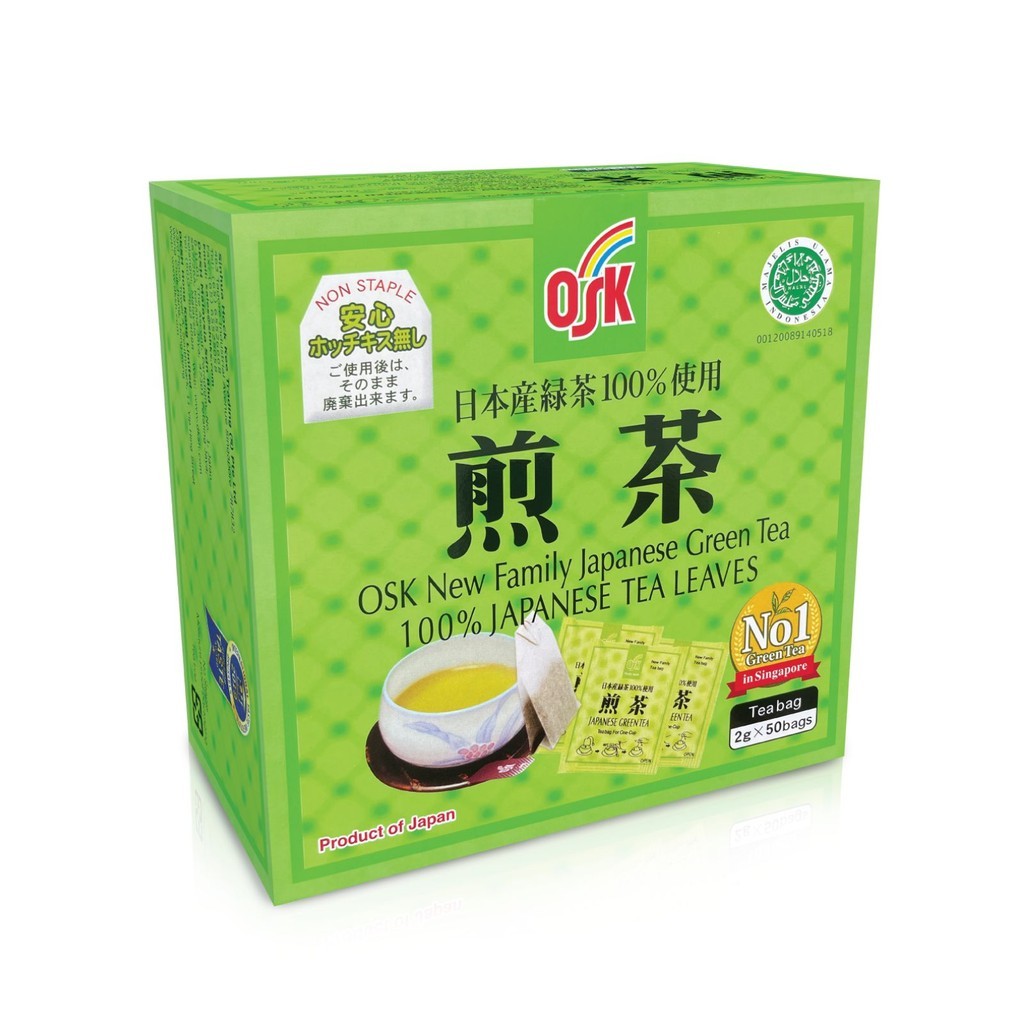OSK New Family Japanese Green Tea (50 Pieces) | Shopee Singapore