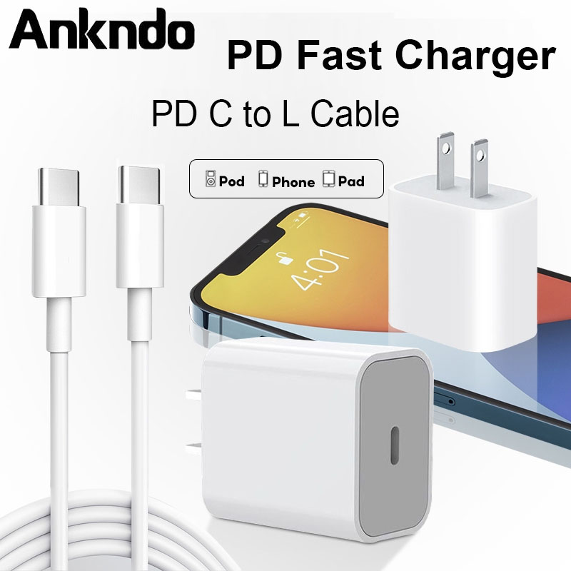 Ankndo PD Charger Mobile Phone Fast Charger For iP 13 Pro Max 3 Pin US ...