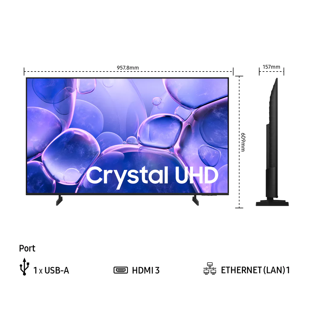 Samsung 43" Crystal UHD 4K U8000F Smart TV - Gambar 2