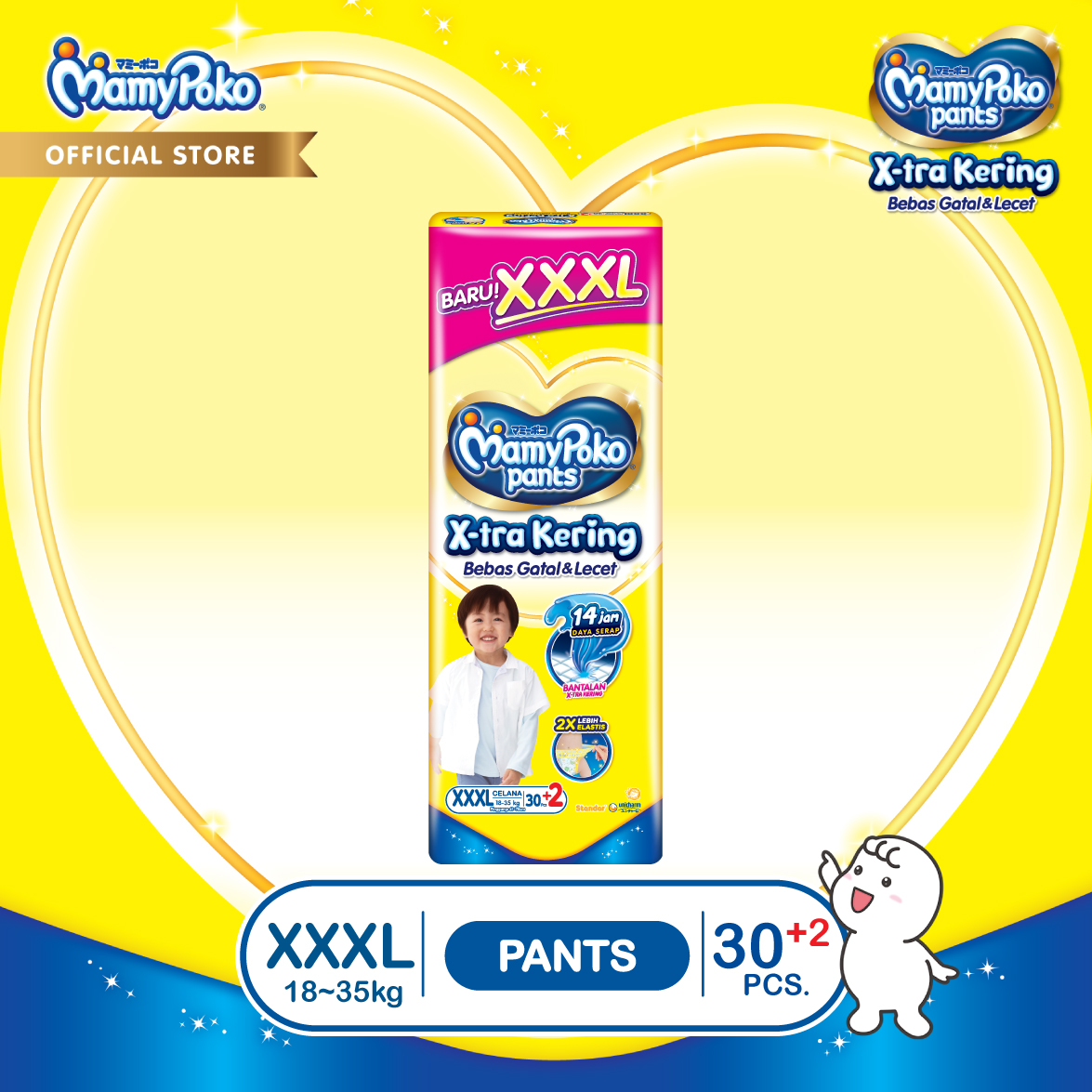 MamyPoko Pants X-tra Kering - XXXL 30+2