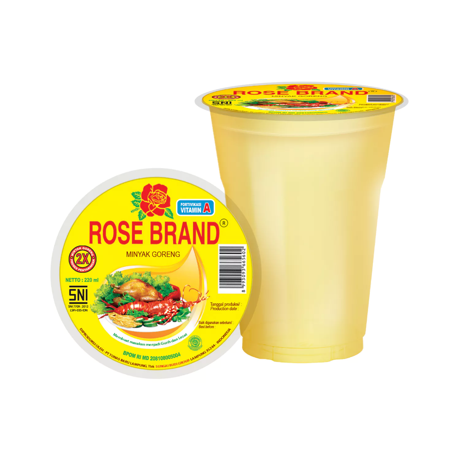 Rose Brand Minyak Goreng Cup 220ml - Gambar 3