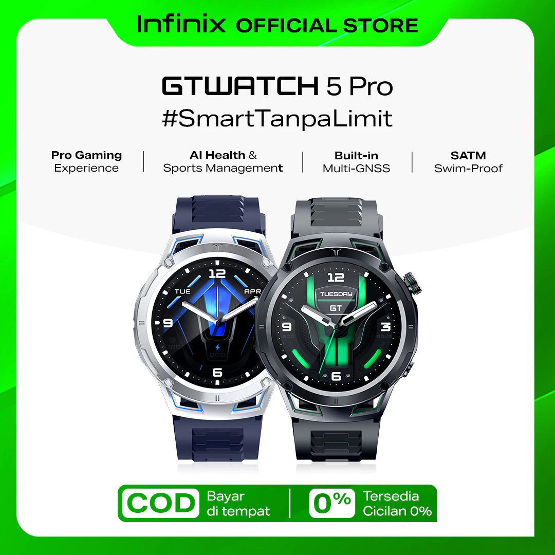 Infinix GT Watch 5 Pro - XW5GT - 1.43" - AMOLED HD - 460mAh - GNSS Chip -Support Clear BT Calling - AI Health & Sports - IP68