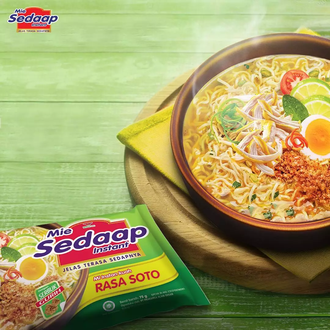Sedaap Mie Instan Soto Isi 5 Bag 75 gr - Gambar 3