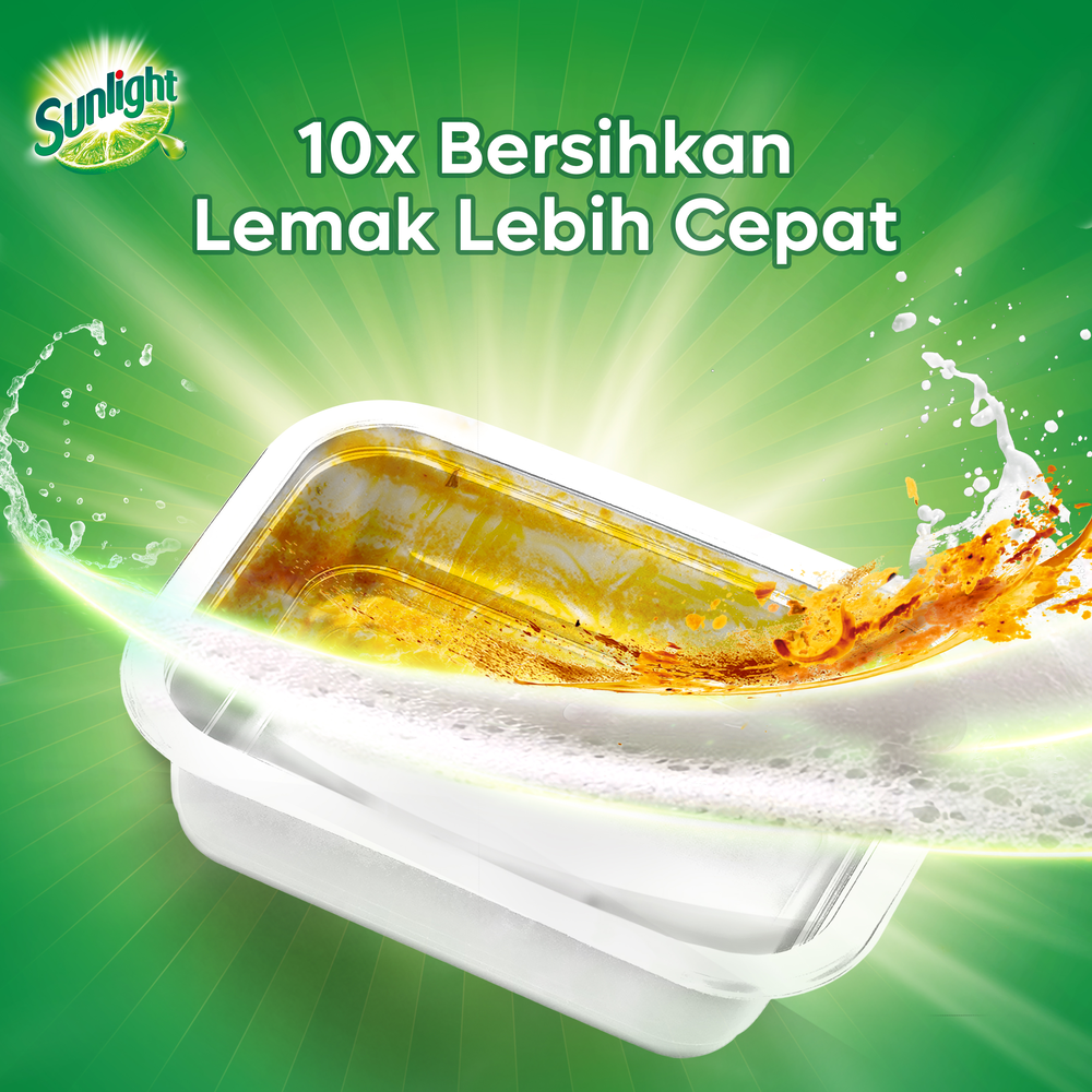[BELI 2 LEBIH HEMAT] Sunlight Sabun Cuci Piring Jeruk Nipis 2x610g - Gambar 4