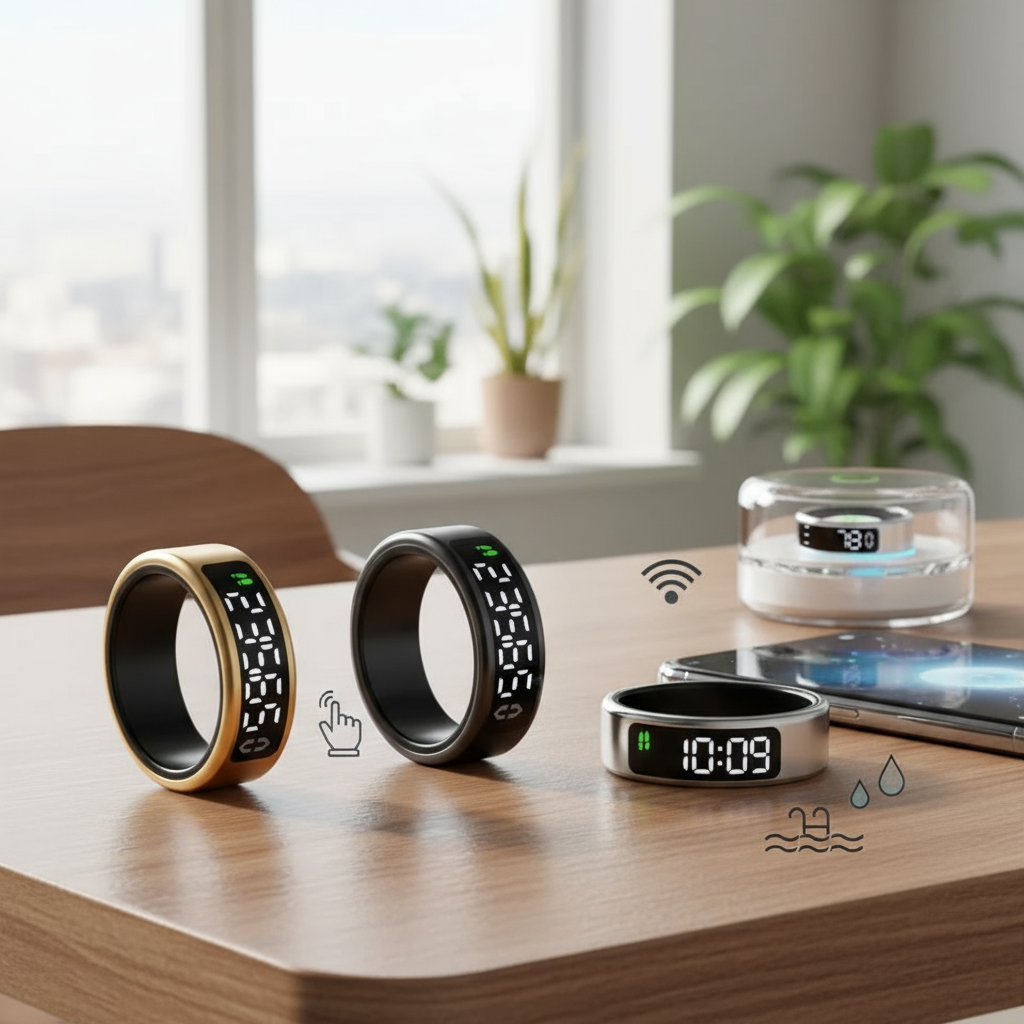 Samsung Galaxy Smart Ring with Display Screen, Touch Screen, 5ATM ...