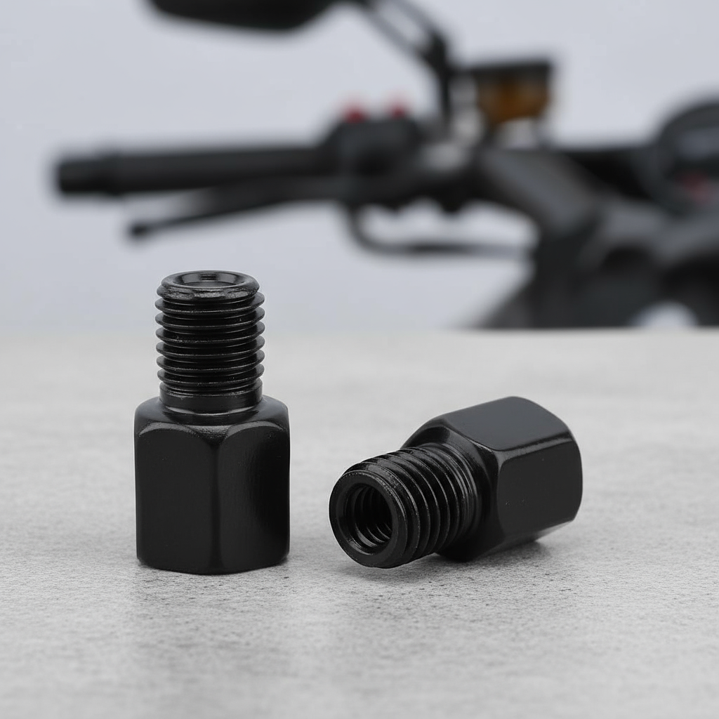 MAKGAGAAI 10cm Clockwise Thread Motorcycle Mirror Extender - View #2