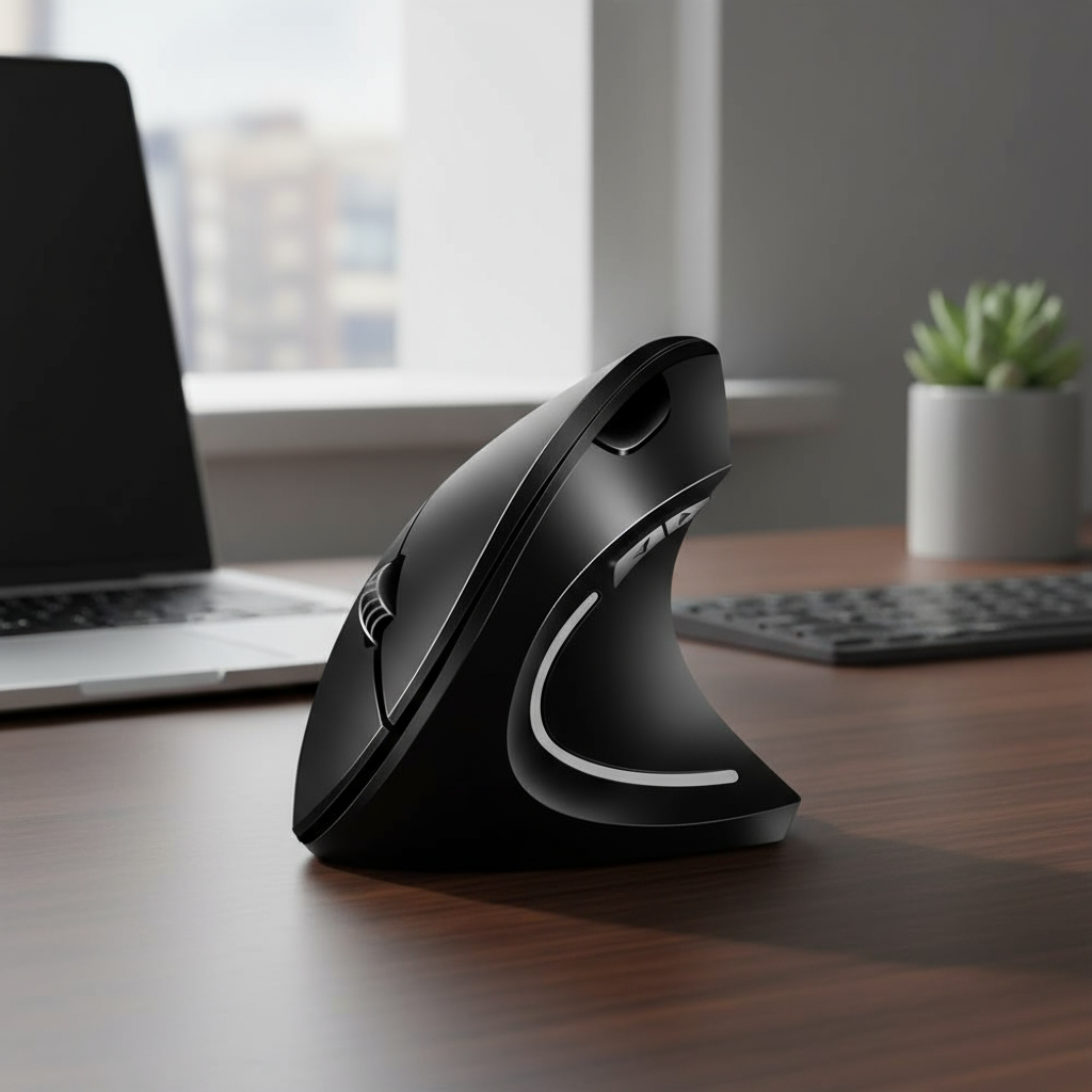 Ergonomic Bluetooth Wireless Mouse 2.4GHz Optical 3 DPI Settings for PC ...