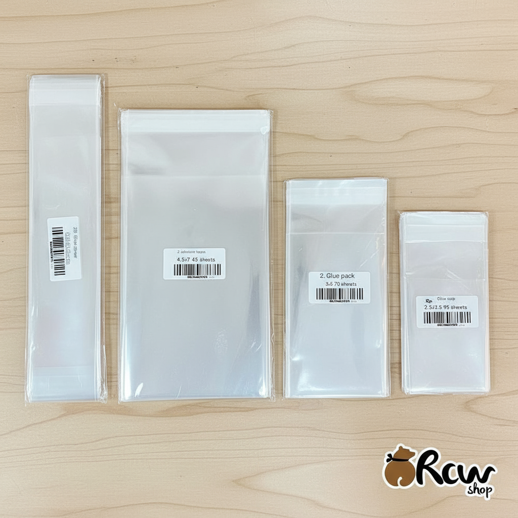 Self-Adhesive Clear Plastic Envelopes with Assorted Sizes to Organize ...