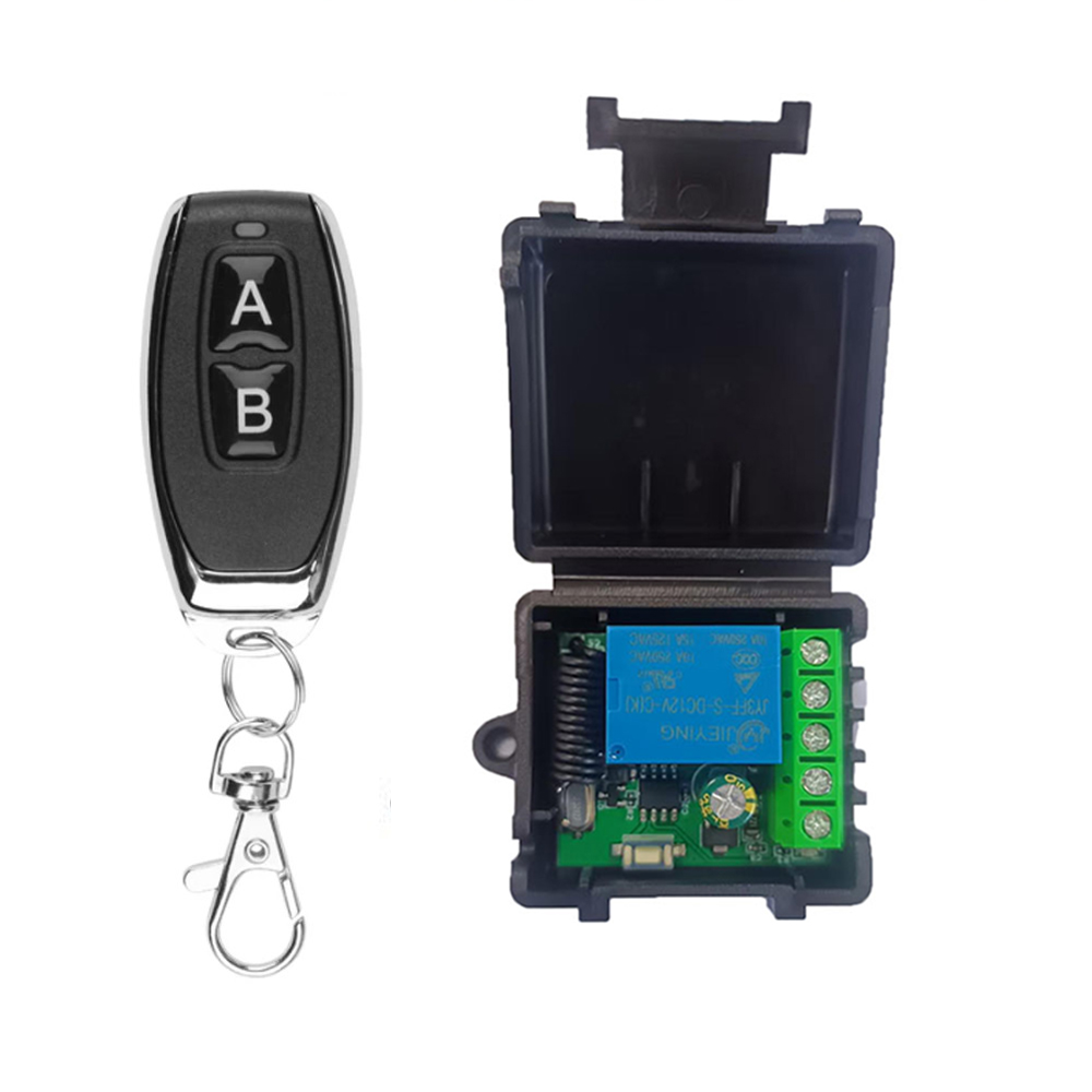 10A Relay Receiver and 2CH Transmitter Remote Control DC 12V 1CH RF ...