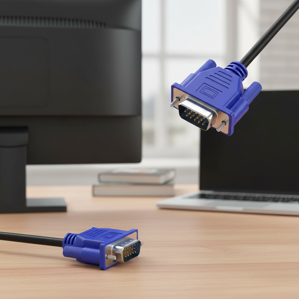 VGA HD Cable 1.5m – Shielded Extension for Computer, Monitor, TV, LCD ...