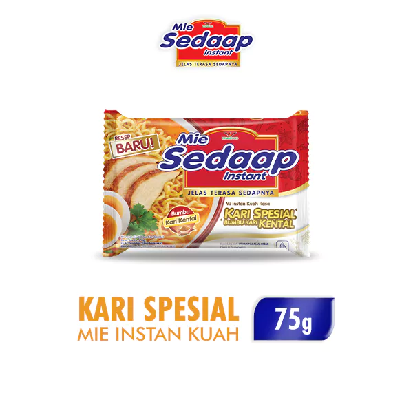 Sedaap Mie Instan Kari Kental Special Bag 75 gr isi 40 (Kardus) - Gambar 3