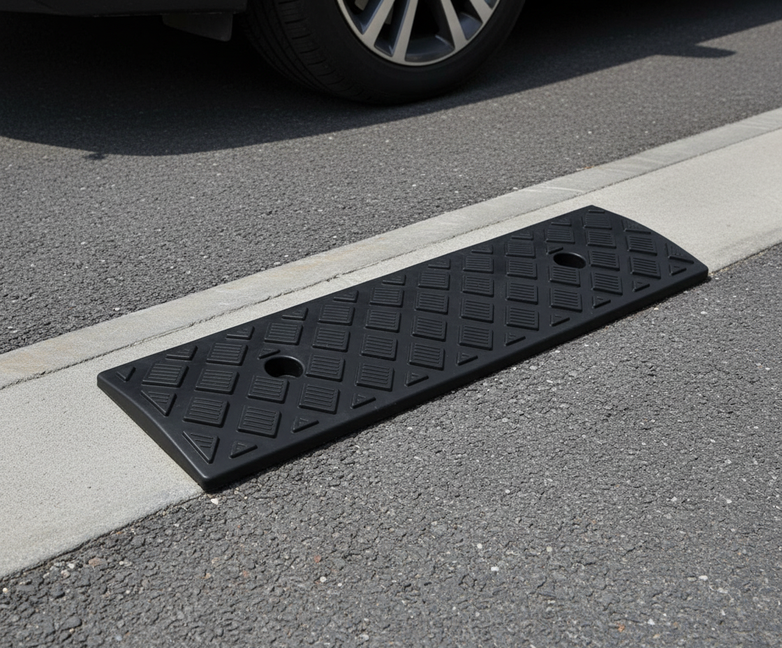 Portable Plastic Curb Ramps for Driveway Heavy Duty Ramp for Loading ...