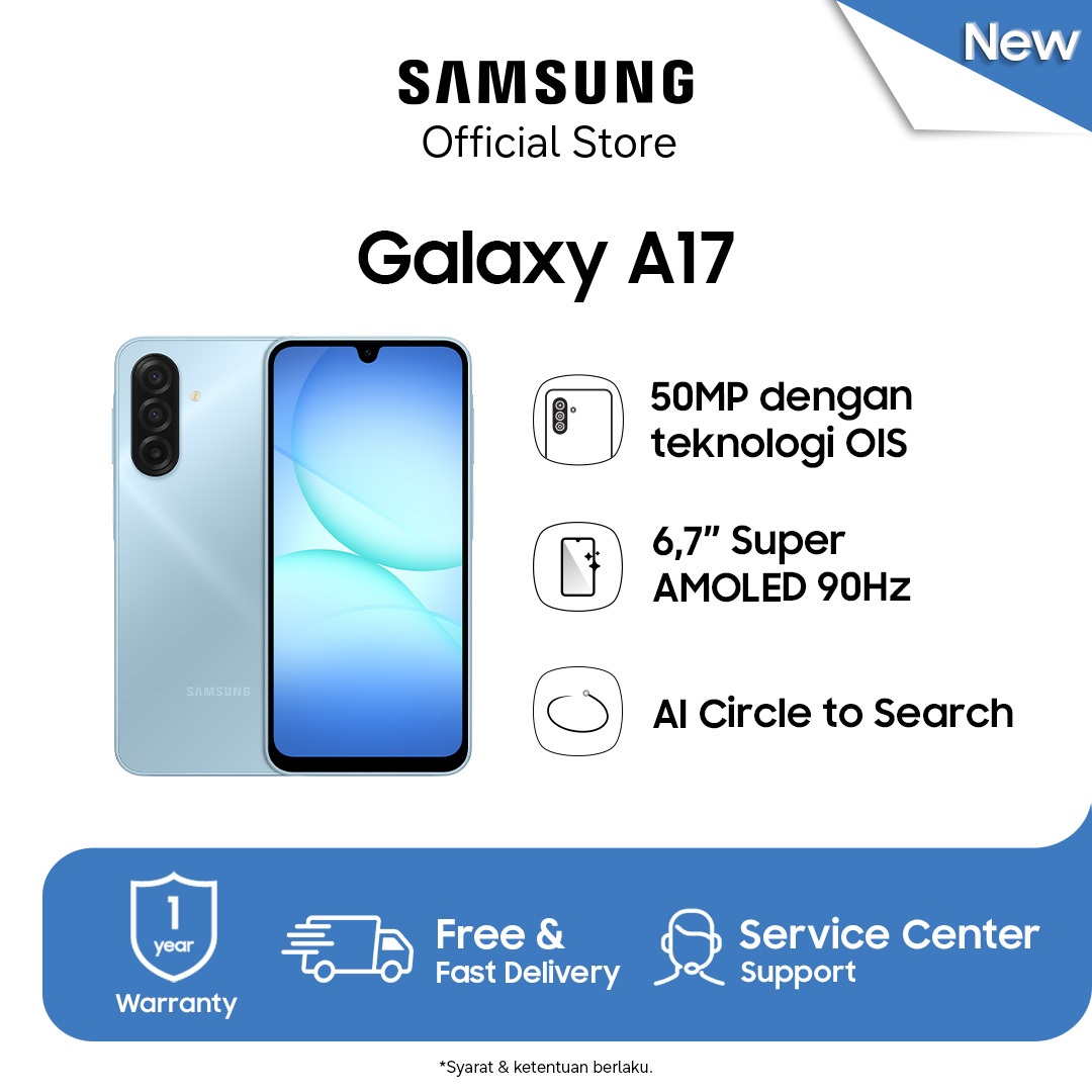 Samsung Galaxy A17 4/128 GB - Light Blue / Smartphone AI / Android / 5000 mAh