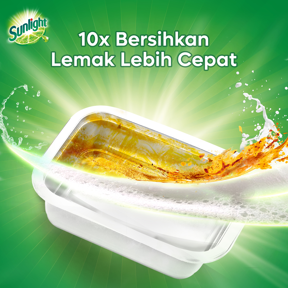 [FORMULA BARU] Sunlight Sabun Cuci Piring Jeruk Nipis 1500gr / Busanya Tumpeh-Tumpeh! - Gambar 4