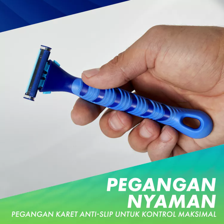Gillette Alat Cukur Pria Blue 3 Flexi Pro Isi Ulang Blade Refill - Isi 2 Pencukur - Gambar 4
