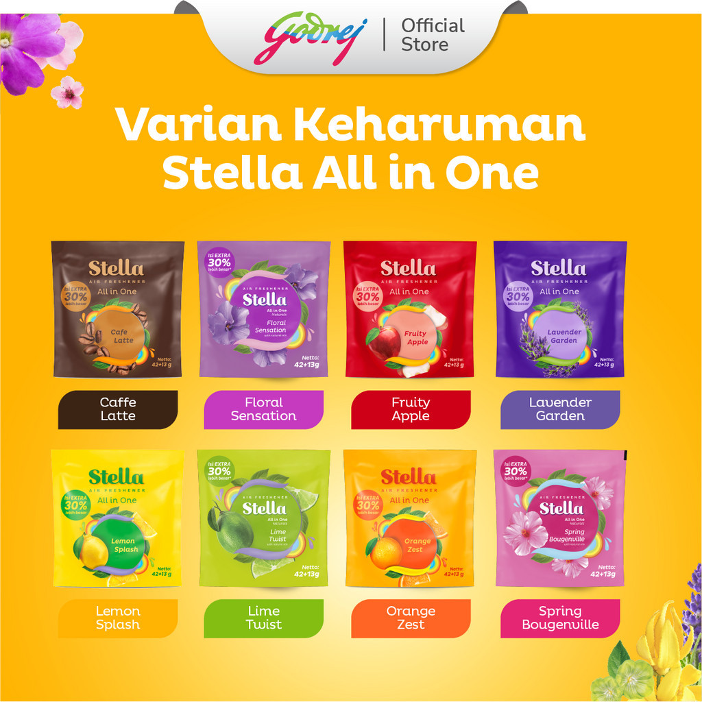 Stella All In One Lemon Splash 42+10gr - Pengharum Ruangan - Gambar 4