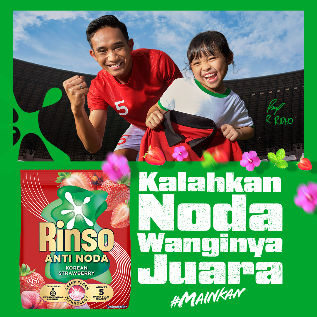 Rinso Baru Detergen Bubuk Varian Korean Strawberry 700g - Gambar 4