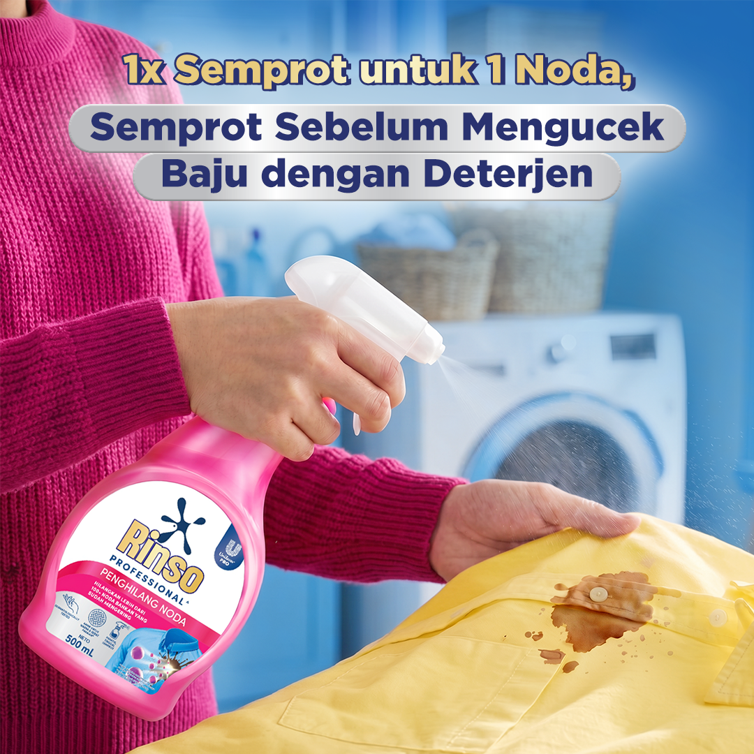 [BARU] Rinso Stain Remover Penghilang Noda Spray 500mL - Gambar 4