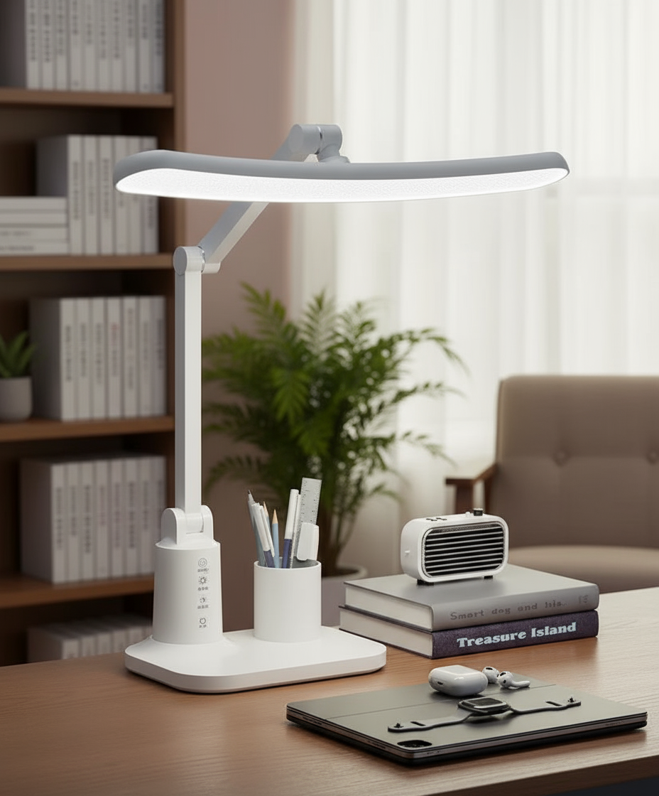 Premium Anti-Myopia Study Lamp - 3-Color Touch-Sensitive LED Folding ...