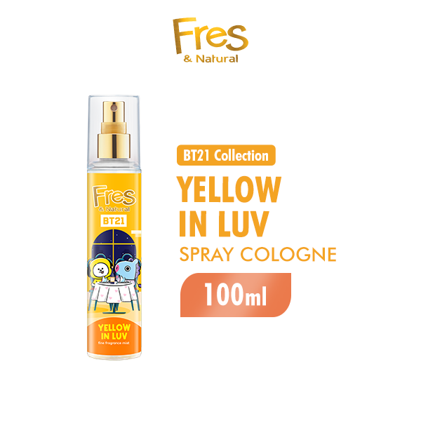 Fres & Natural Spray Cologne BT 21 Yellow In Luv Botol 100 ml - Gambar 2