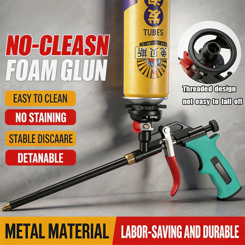 Oumefar 2-Pack Foam Dispensing Gun – Aluminum Alloy Spray Applicator For Expanding Foam, Sealing & Insulation