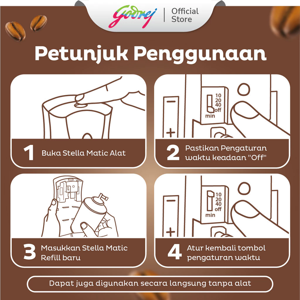 Stella Refill Matic Caffe Latte 160ml + 65ml - Gambar 3