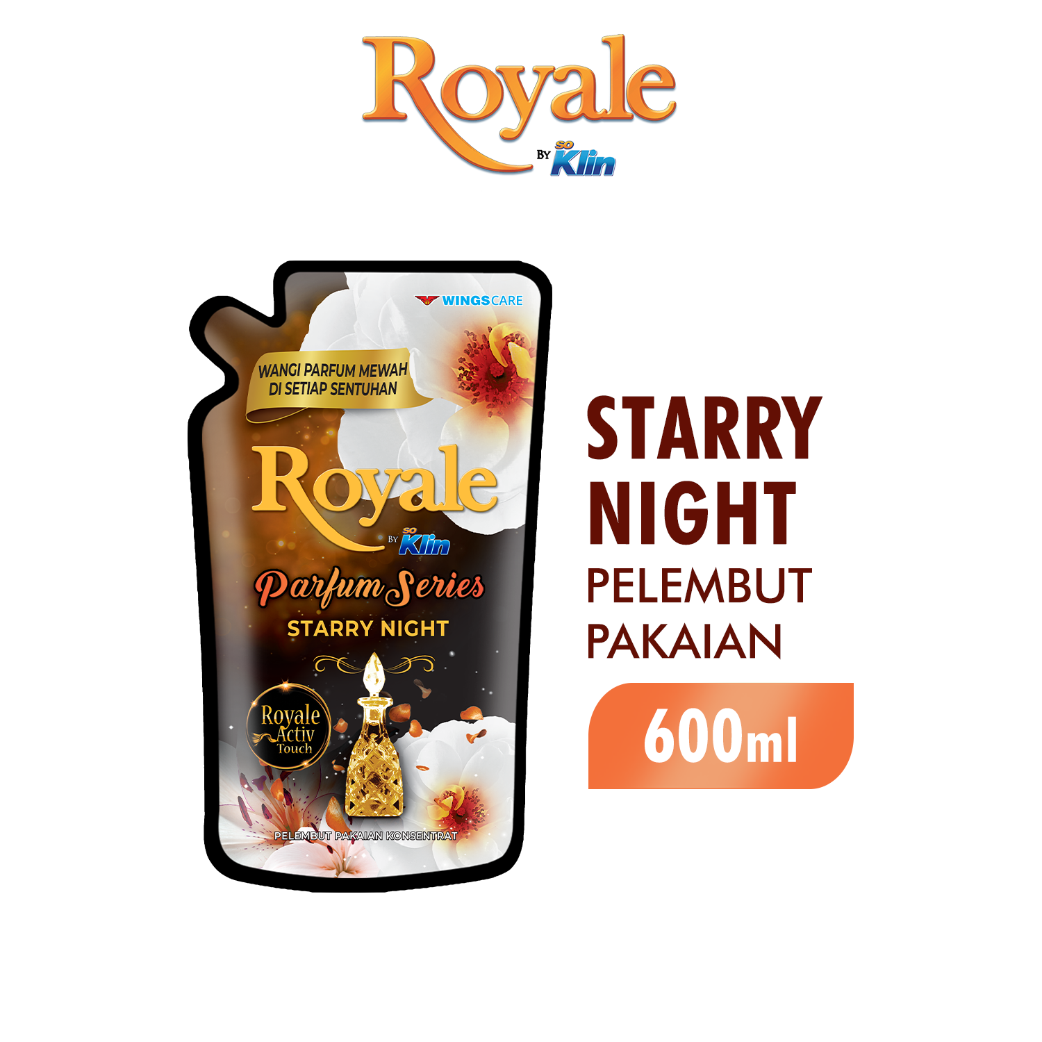 Royale Parfum Series Pelembut dan Pewangi Pakaian White Starry Night 600 ml