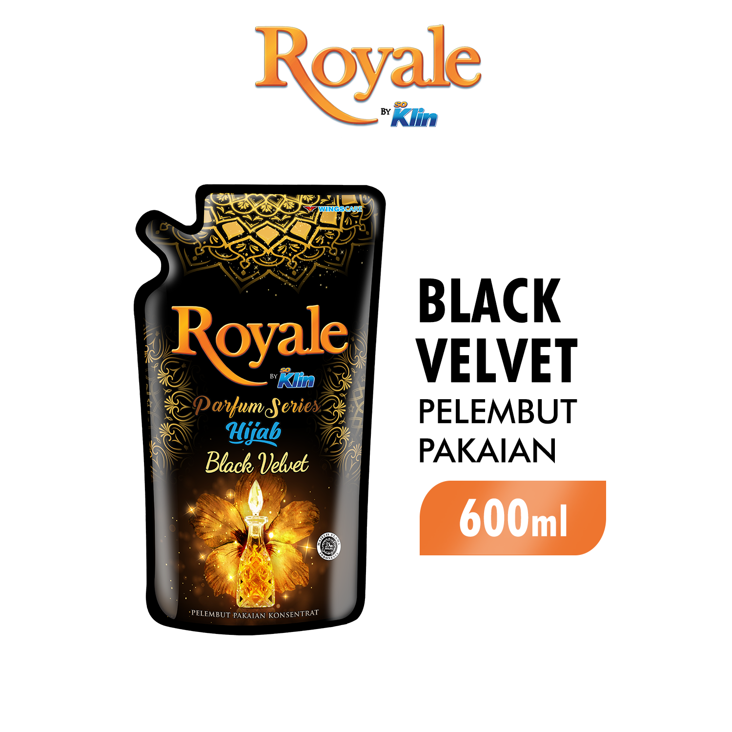 Royale Parfum Series Pelembut dan Pewangi Pakaian Hijab Black Velvet 600 ml