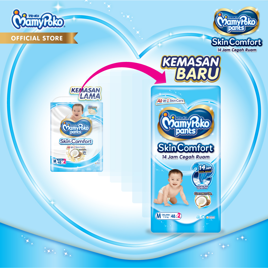 MamyPoko Pants Skin Comfort M 48+2 - Gambar 2