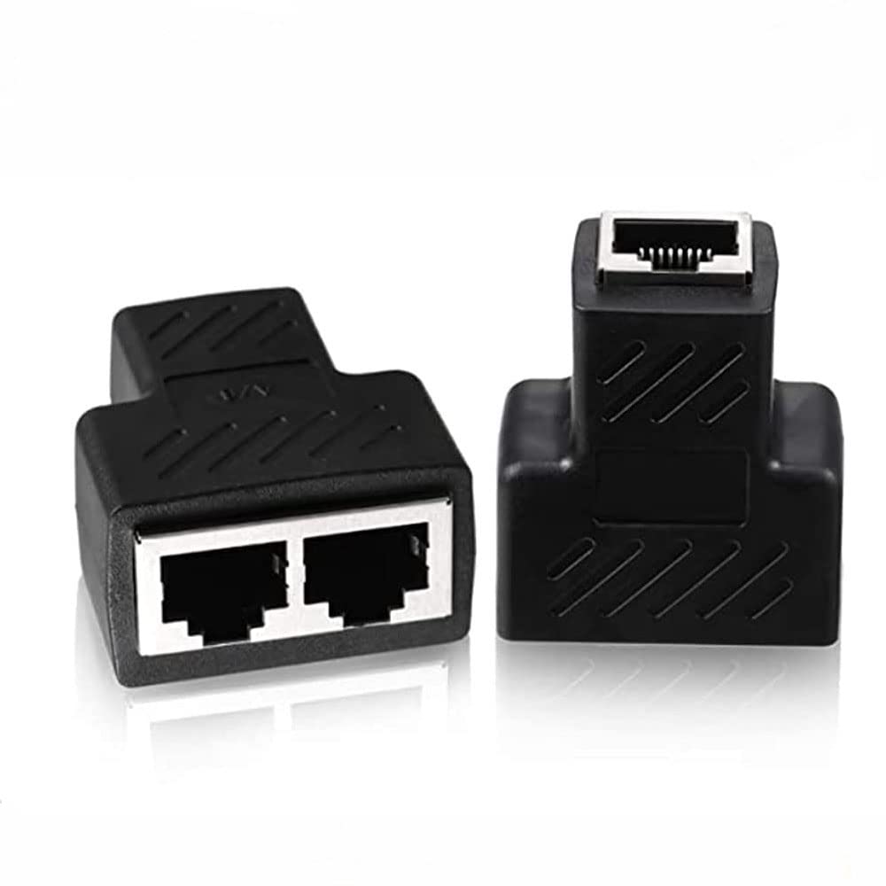Splitter Adapter USB Network Connector Dual LAN Ethernet Socket ...