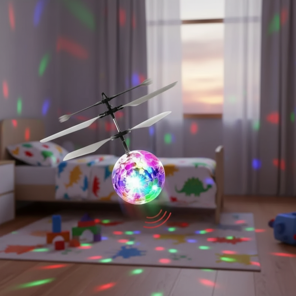 Glowing Crystal Ball with LED Suspension, Infrared Sensor, RC Gesture ...