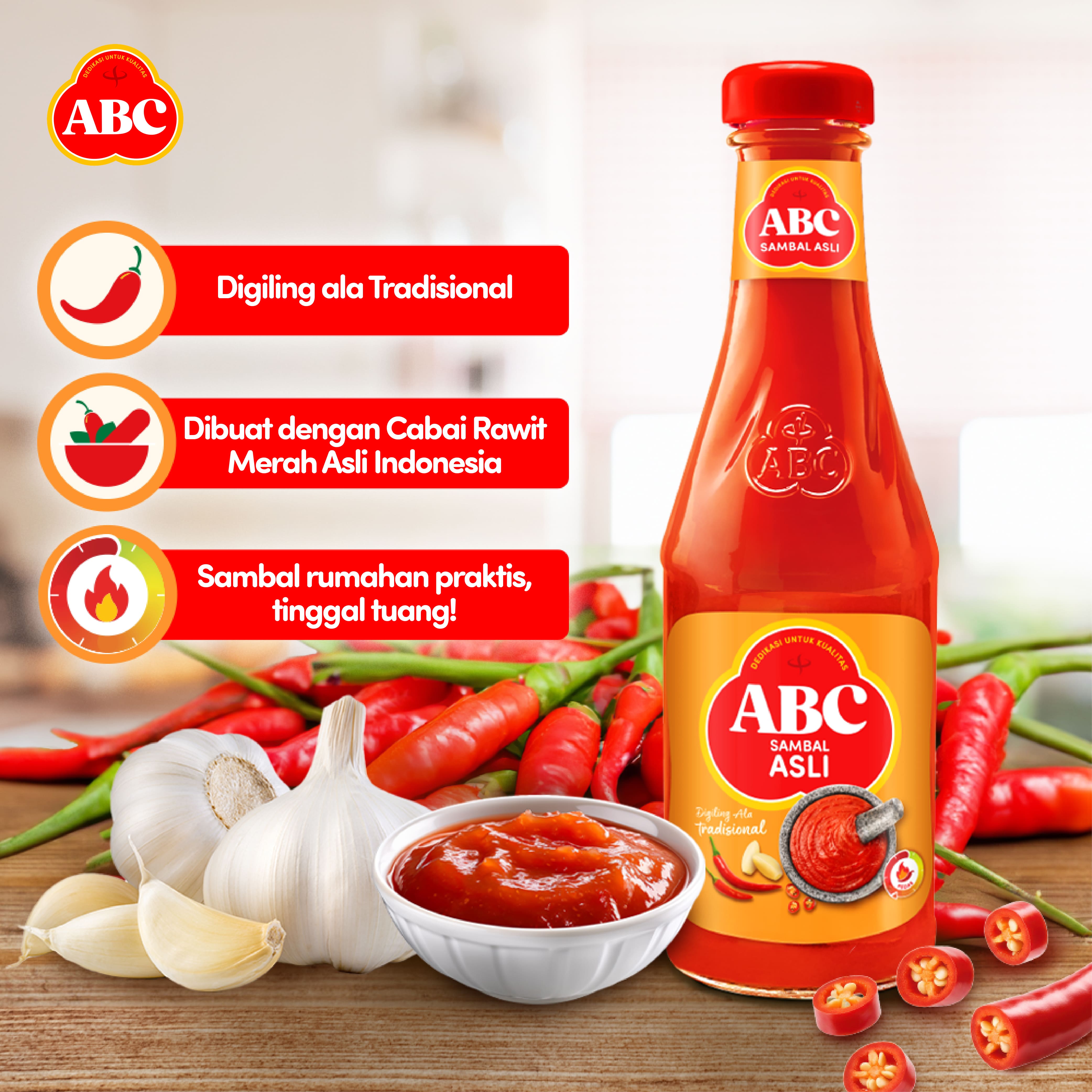 ABC Saus Sambal Asli 335 mL - Gambar 3