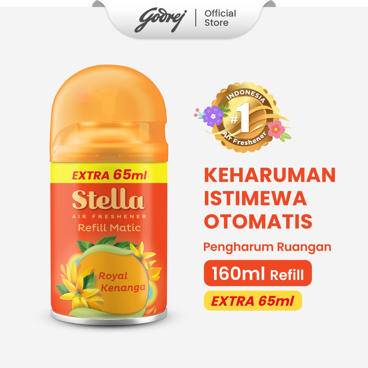 Stella Refill Matic Royal Kenanga 160ml + 65ml - Pengharum Ruangan Otomatis