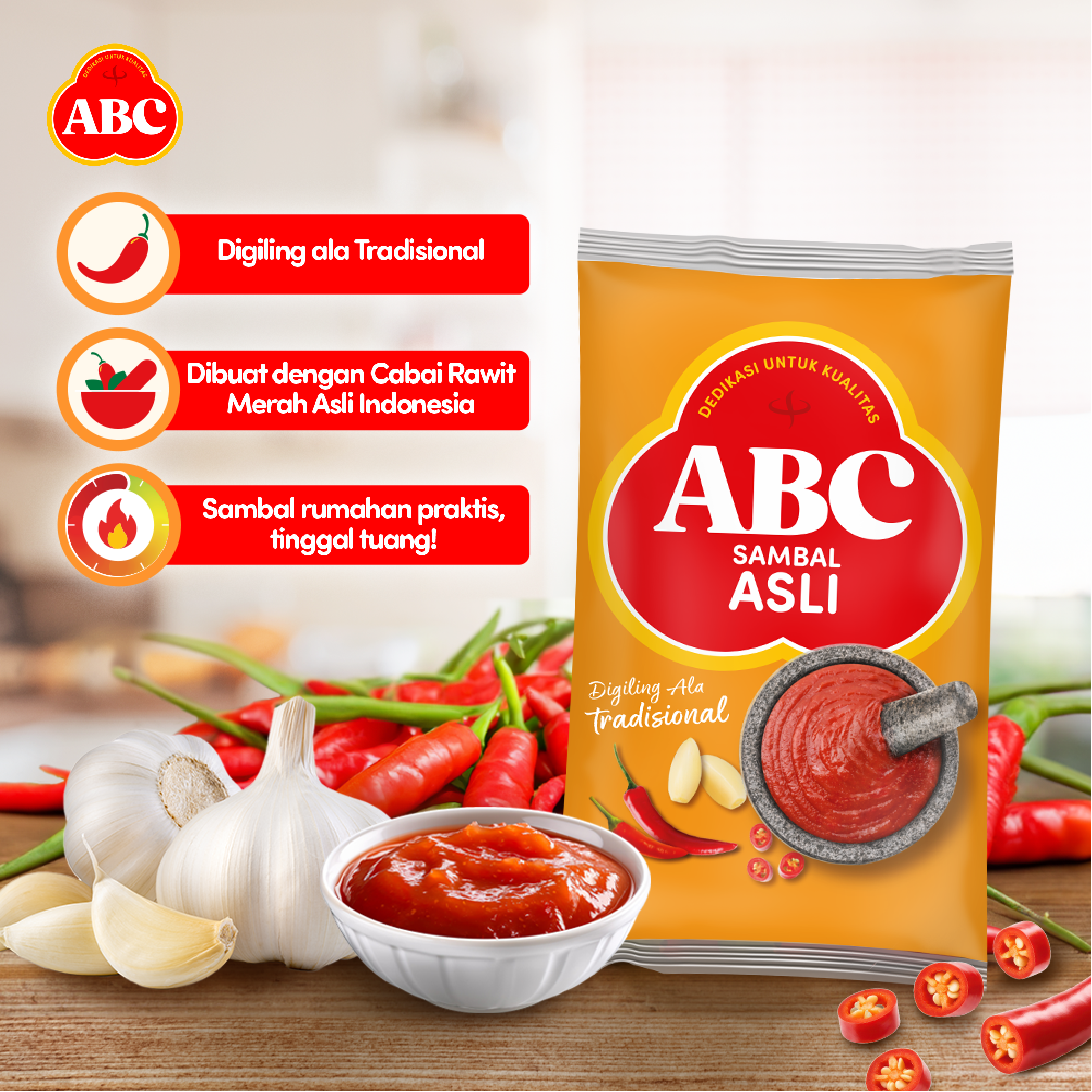 ABC Saus Sambal Asli 1 kg - Gambar 3