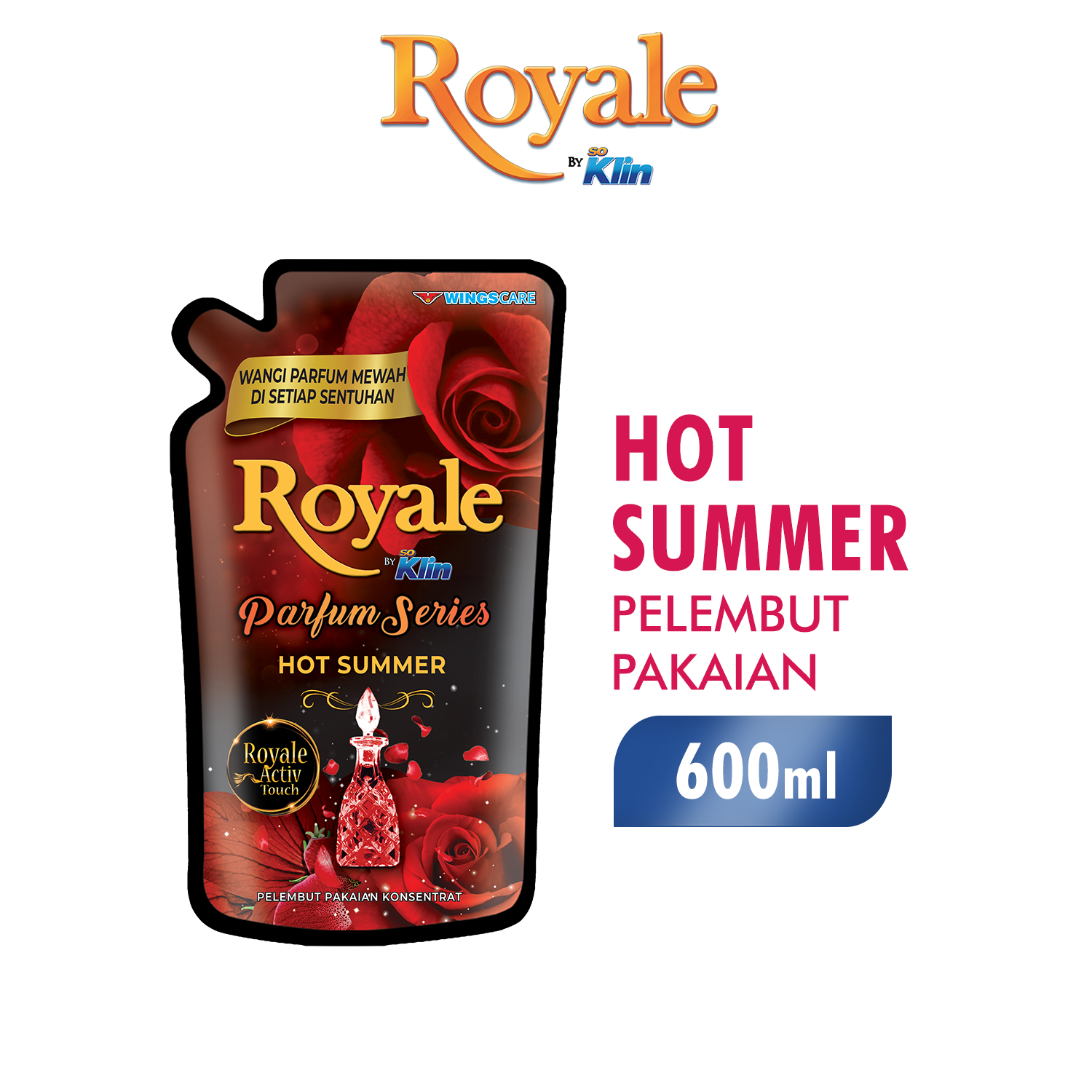 Royale Parfum Series Pelembut dan Pewangi Pakaian Red Hot Summer 600 ml