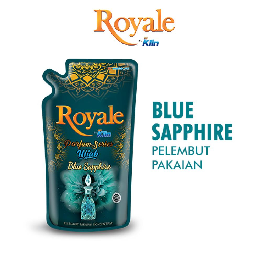 Royale Parfum Series Pelembut dan Pewangi Pakaian Hijab Blue Sapphire 600 ml - Gambar 2