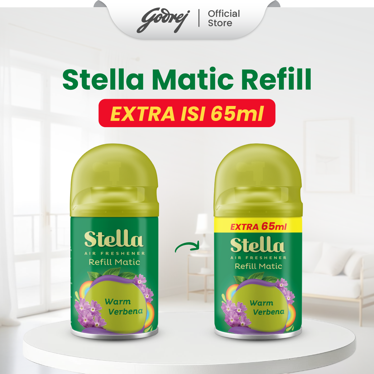 Stella Refill Matic Warm Verbena 160ml + 65ml - Gambar 2