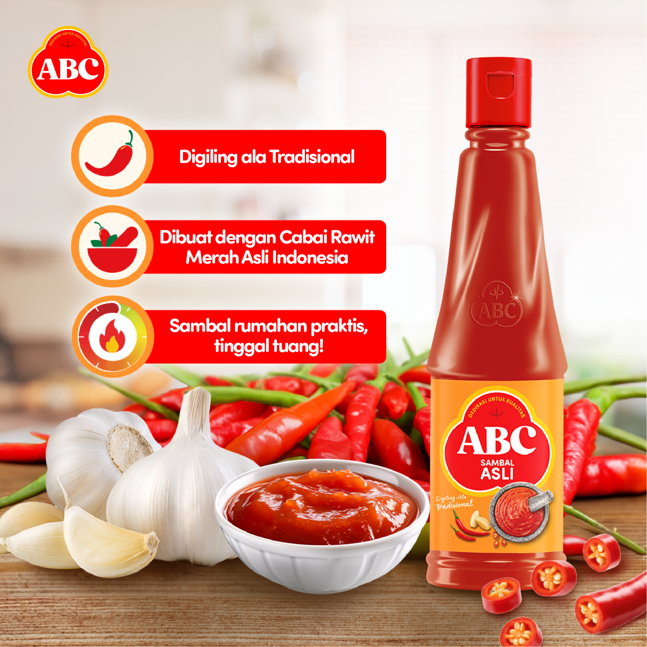 ABC Saus Sambal Asli 270 mL - Gambar 3