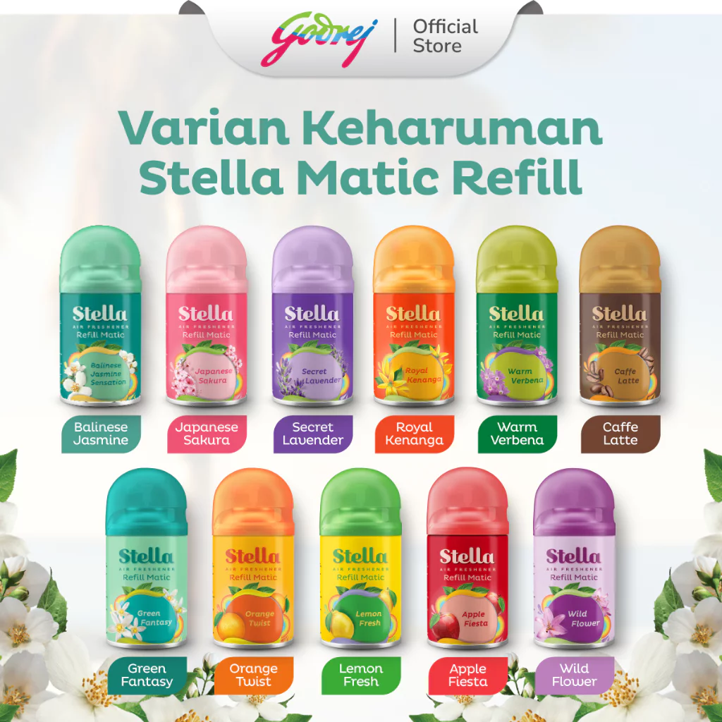 Stella Refill Matic Balinese Jasmine Sensation 160ml + 65ml - Pengharum Ruangan Otomatis - Gambar 4