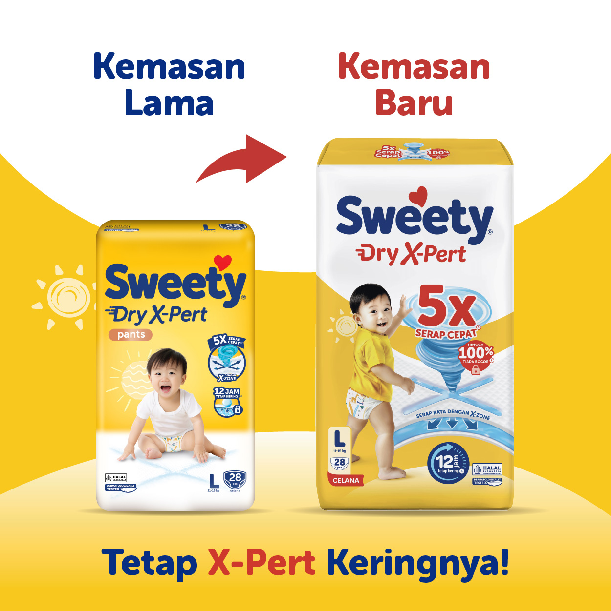 Sweety Bronze Dry X-Pert Pants L 28s X-Zone - Gambar 2