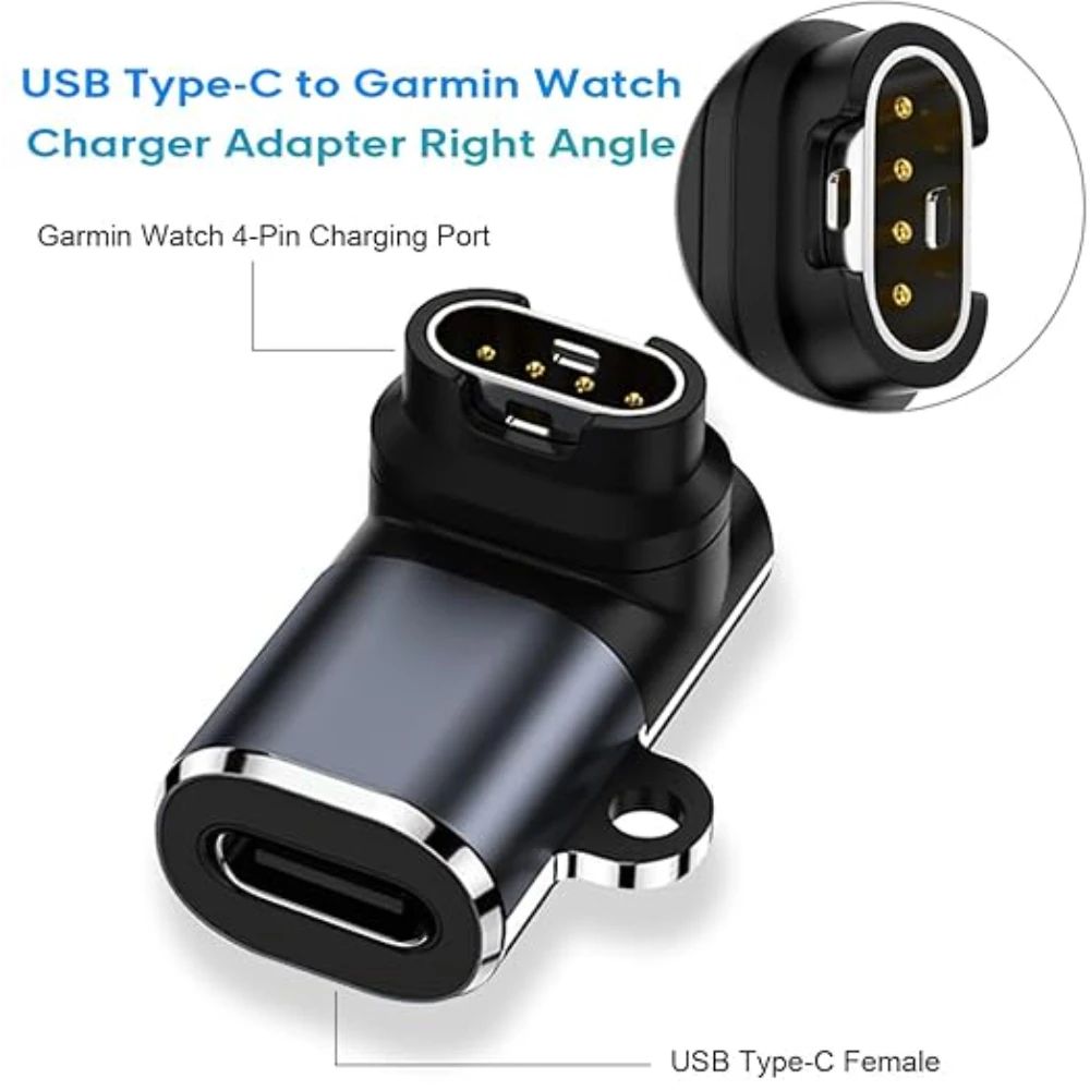 TiMOVO Supporto Di Ricarica Wireless Per Garmin Fenix 7/6/5, Instinct, Vivoactive, Venu, Forerunner – Cavo 1,65m Incluso