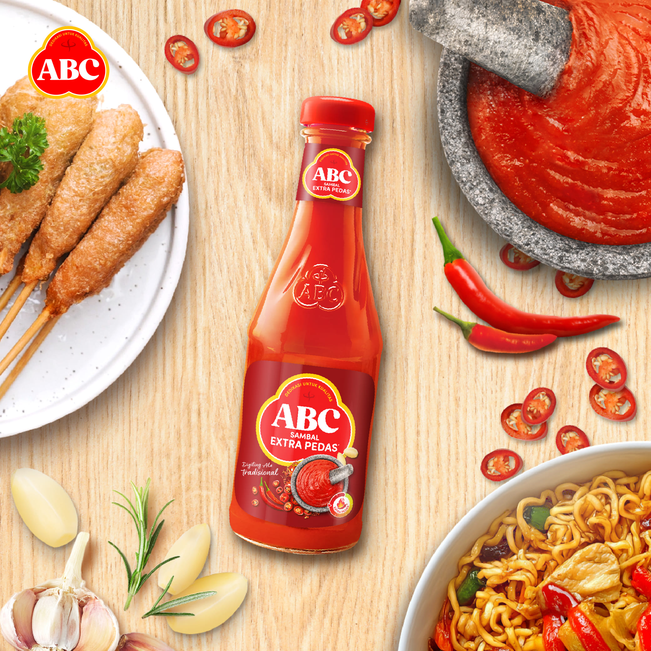 ABC Saus Sambal Extra Pedas 335 mL - Gambar 2