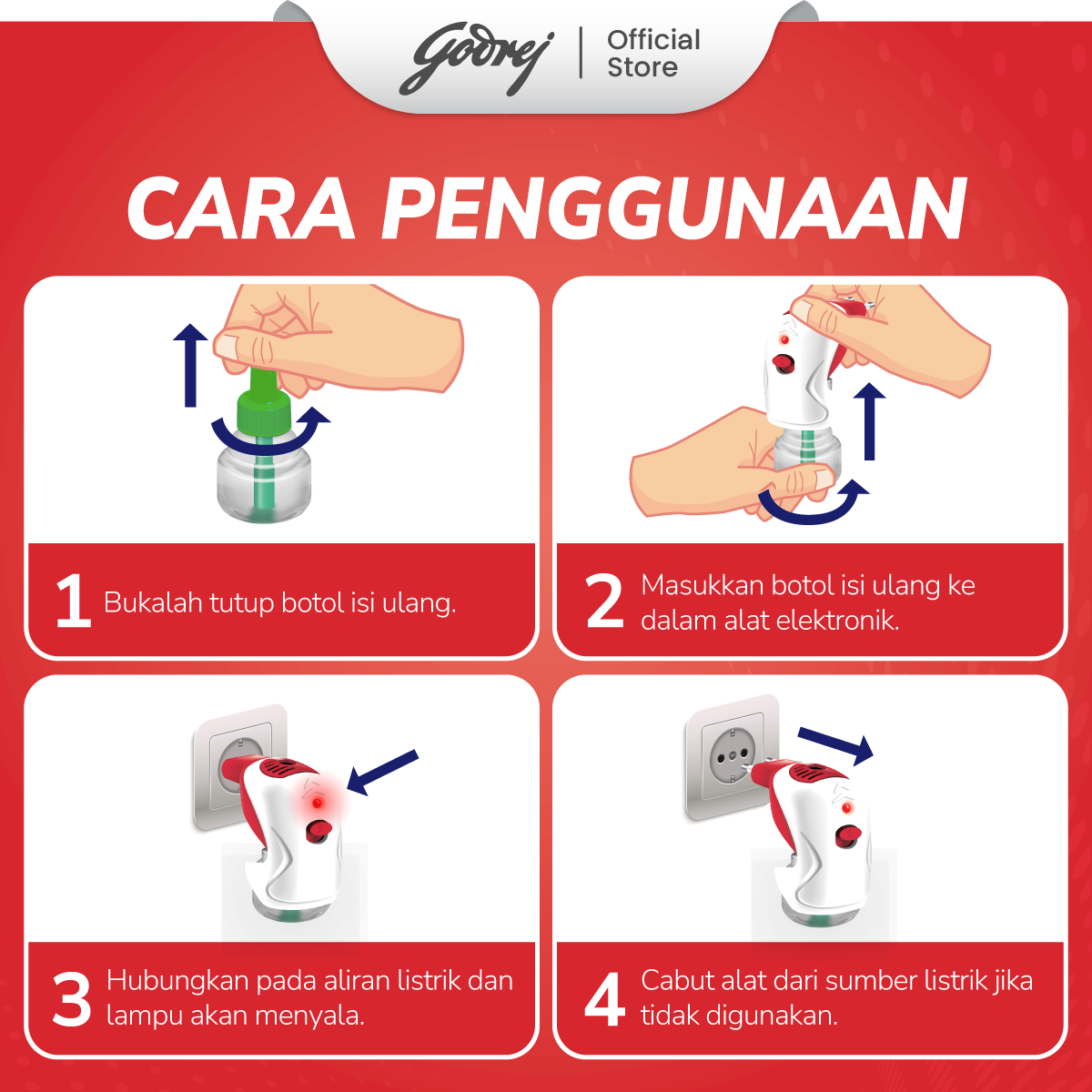 Hit Good Knight Refill Pink Blossom Multipack - Refill Obat Nyamuk Elektrik - Bunuh Nyamuk Penyebab Demam Berdarah (DBD) - Gambar 4