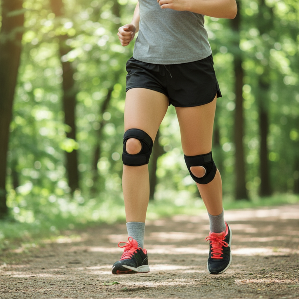 Compression Patella Support Strap Breathable Shock Dampening Leg Guard ...