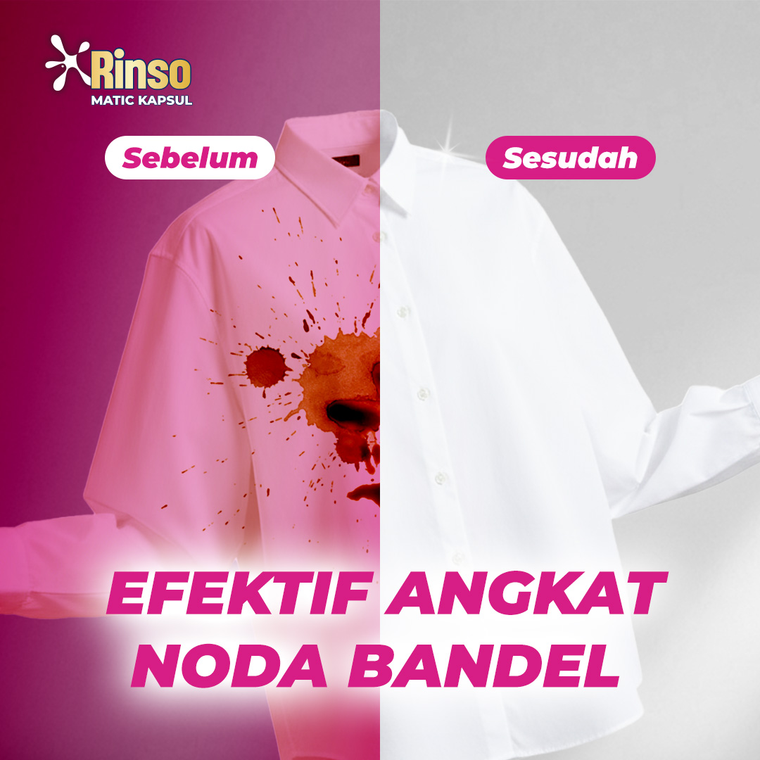 [BARU!] Rinso Kapsul Sakura Blossom Deterjen Cair Matic isi 18 capsule dengan 3 in 1 Power / Detergent Konsentrat 189g - Gambar 3