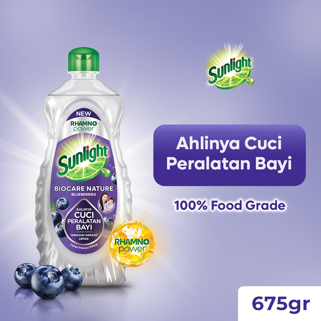 [BARU!] Sunlight Biocare Nature Botol 675g - Sabun Cuci Botol Bayi