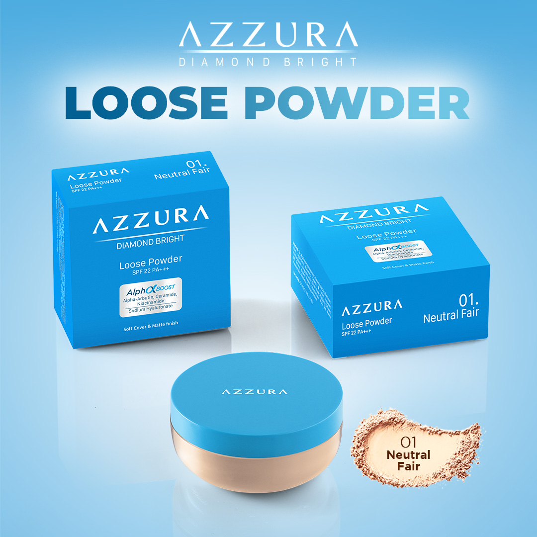 Azzura Loose Powder Diamond Bright - Gambar 2