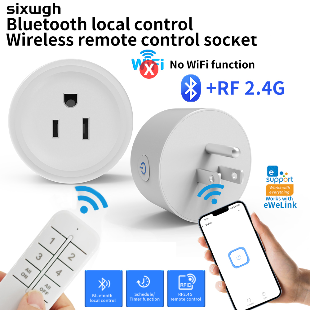 EWeLink Bluetooth Smart Socket RF2.4G Wireless Controller Local Timed ...