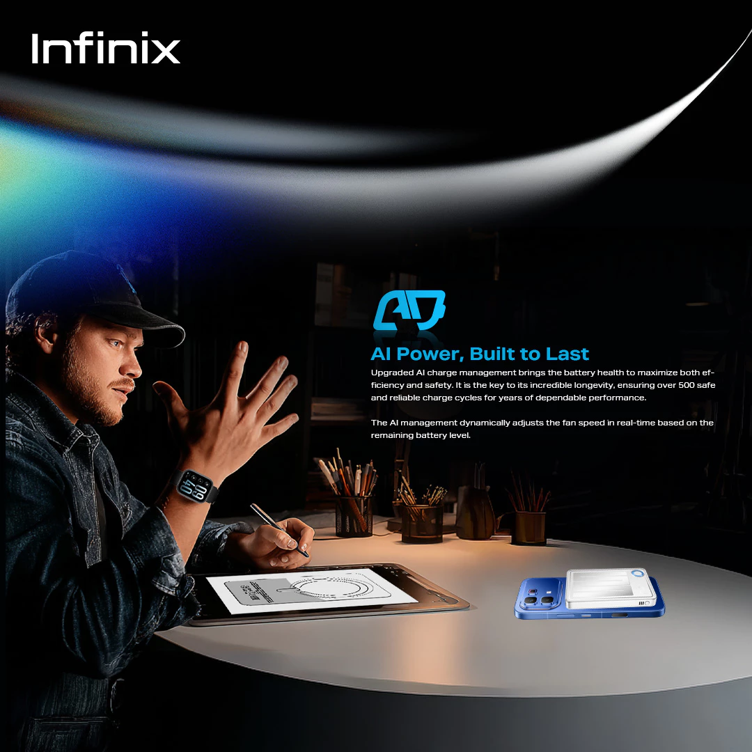 Infinix Mag Power XP06 Pro - MagPower Turbo - Wireless Charging - 20W max - 5000mAh - Type C - Fan Cooling System - Gambar 4